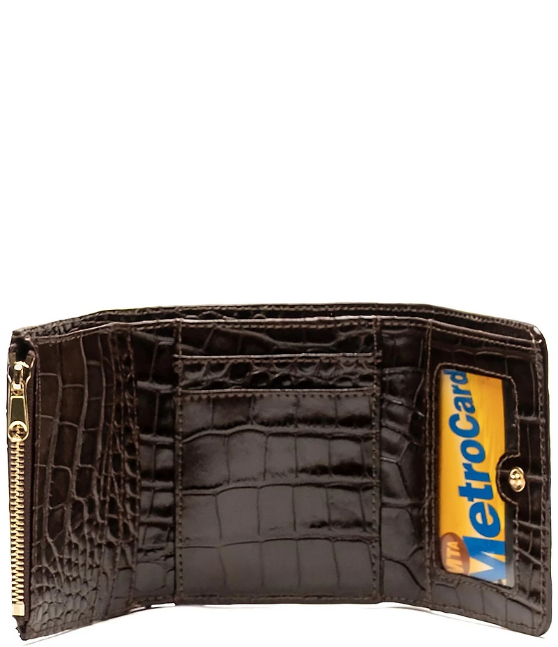 FRANCES VALENTINE Croc Embossed Perfect Wallet