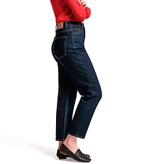 FRANCES VALENTINE Denim High-Rise Tapered Jeans