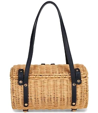 FRANCES VALENTINE Dottie Wicker Basket Satchael Bag