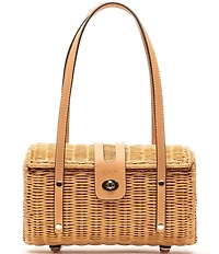 FRANCES VALENTINE Dottie Wicker Basket Satchael Bag