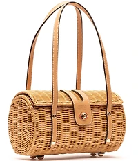 FRANCES VALENTINE Dottie Wicker Basket Satchael Bag