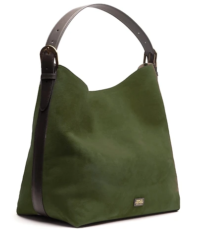 FRANCES VALENTINE Hunter Suede Hobo Tote Bag