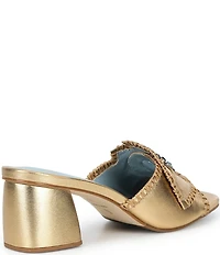 Frances Valentine Isa Leather Embellished Dress Mules