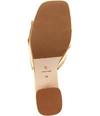 Frances Valentine Isa Leather Embellished Dress Mules