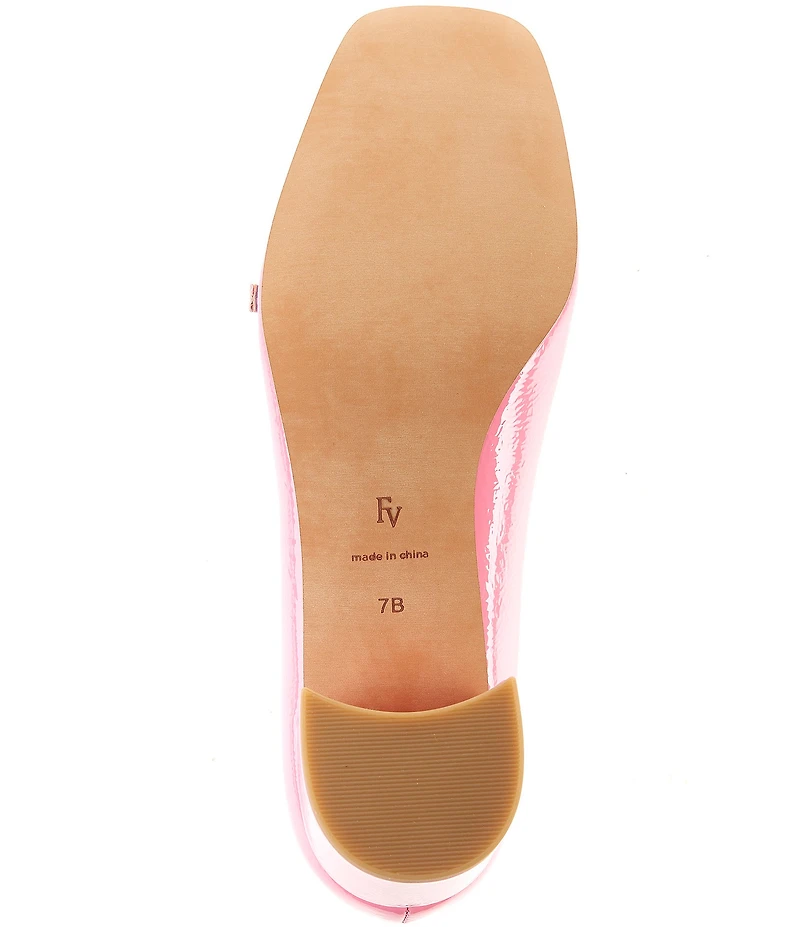 FRANCES VALENTINE Josephine Patent Leather Jewel Ornamented Mary Jane Pumps