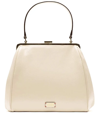 FRANCES VALENTINE Katherine Crinkled Leather Frame Bag