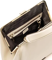 FRANCES VALENTINE Katherine Crinkled Leather Frame Bag