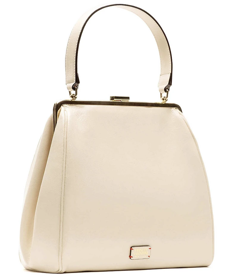 FRANCES VALENTINE Katherine Crinkled Leather Frame Bag