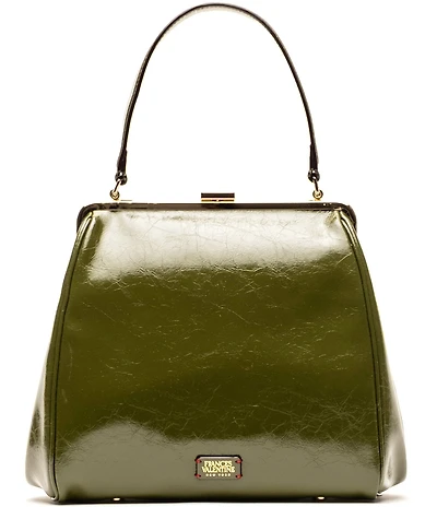 FRANCES VALENTINE Katherine Crinkled Leather Frame Bag