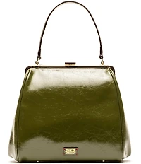 FRANCES VALENTINE Katherine Crinkled Leather Frame Bag