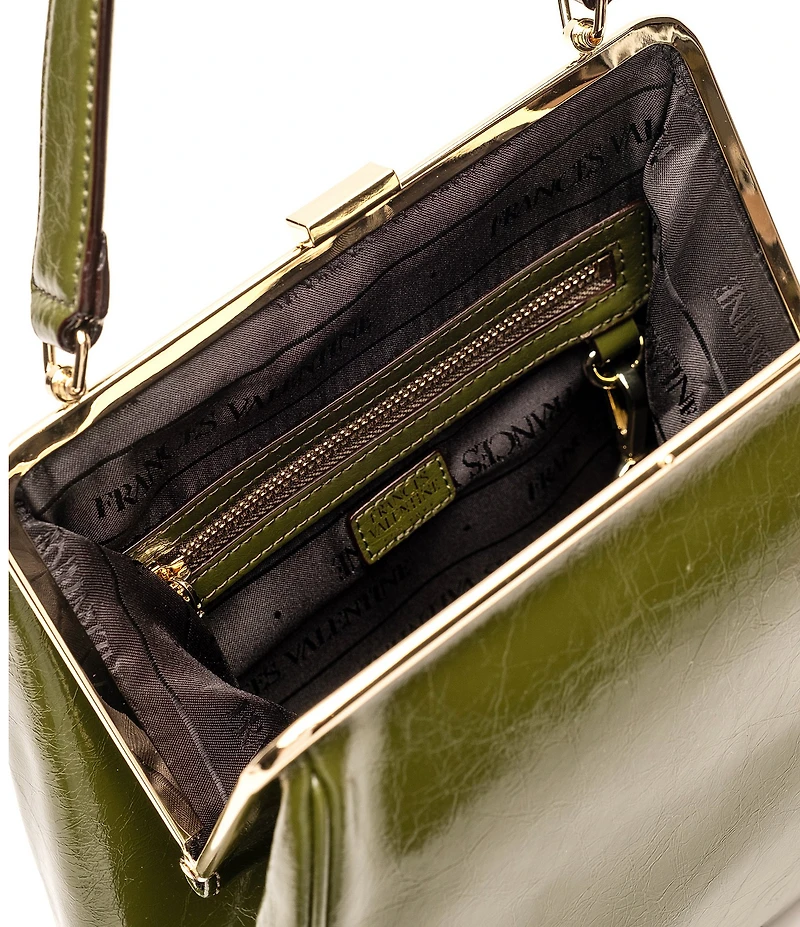 FRANCES VALENTINE Katherine Crinkled Leather Frame Bag