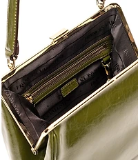 FRANCES VALENTINE Katherine Crinkled Leather Frame Bag