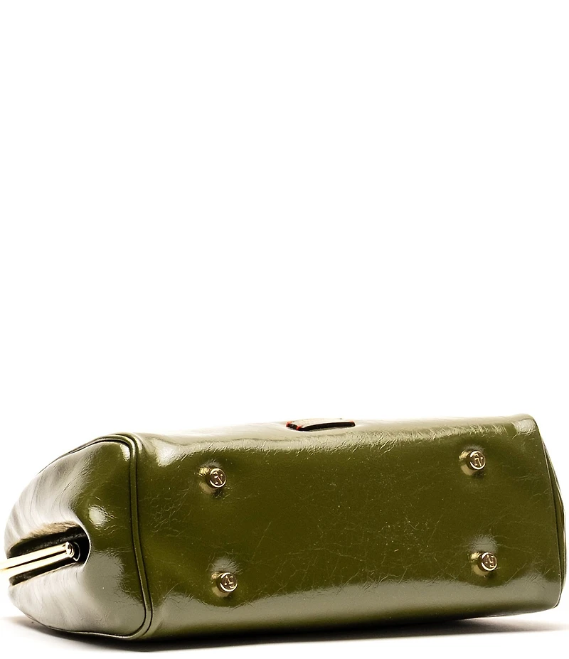 FRANCES VALENTINE Katherine Crinkled Leather Frame Bag