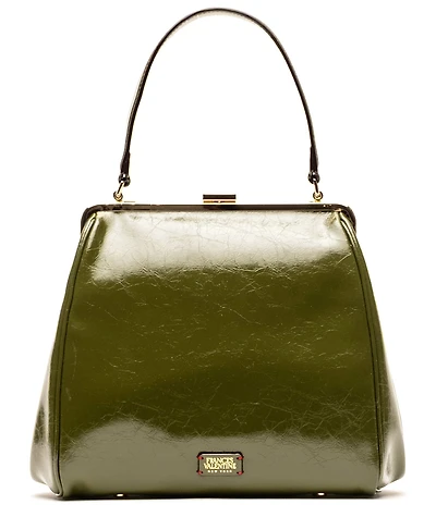 FRANCES VALENTINE Katherine Crinkled Leather Frame Bag