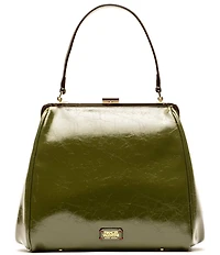 FRANCES VALENTINE Katherine Crinkled Leather Frame Bag