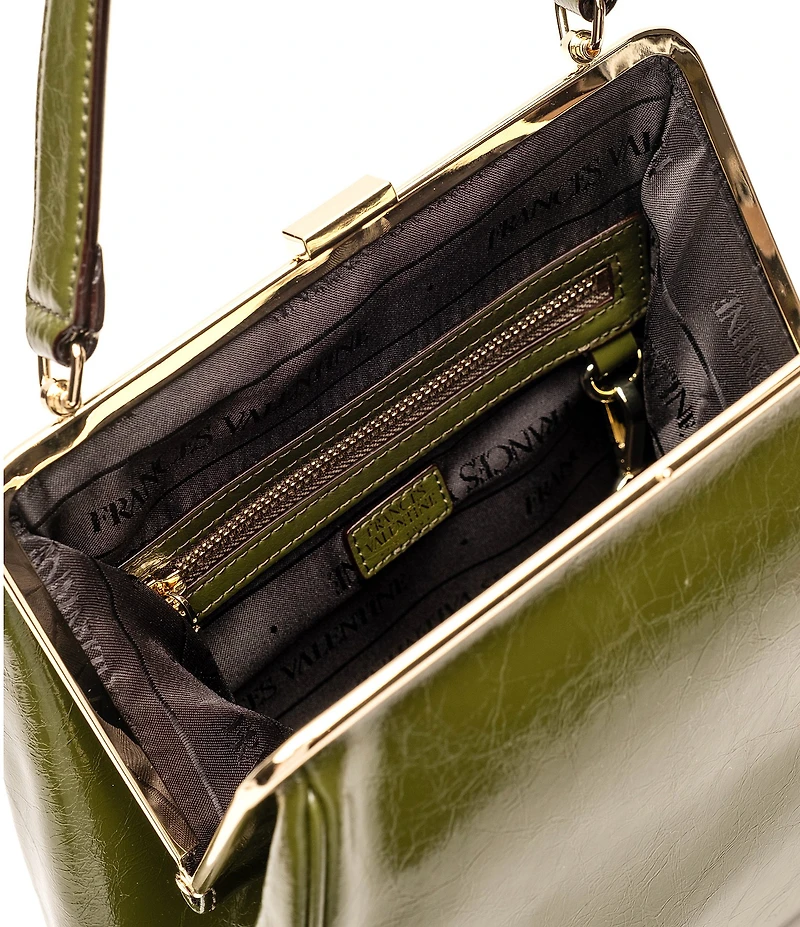 FRANCES VALENTINE Katherine Crinkled Leather Frame Bag