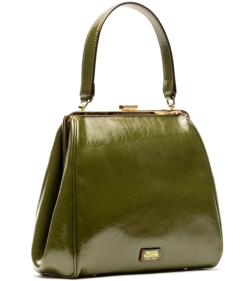 FRANCES VALENTINE Katherine Crinkled Leather Frame Bag