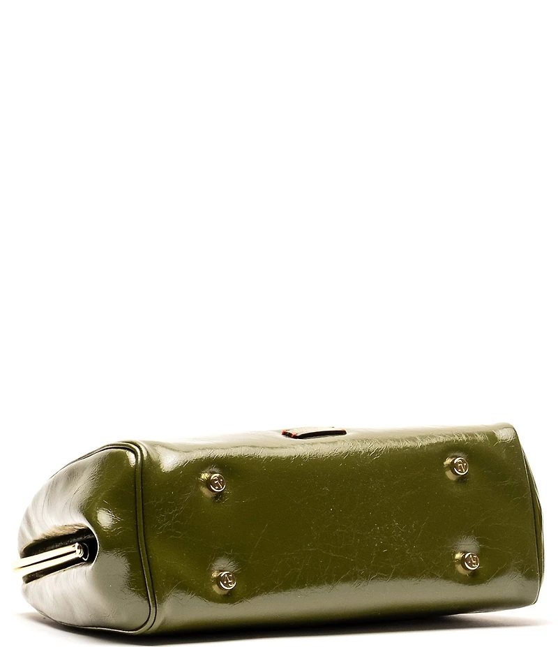 FRANCES VALENTINE Katherine Crinkled Leather Frame Bag