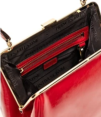FRANCES VALENTINE Katherine Crinkled Leather Frame Bag