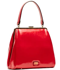 FRANCES VALENTINE Katherine Crinkled Leather Frame Bag