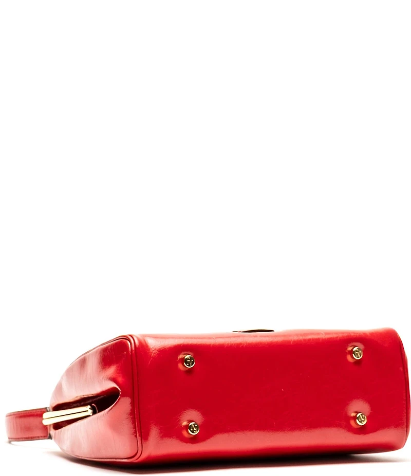 FRANCES VALENTINE Katherine Crinkled Leather Frame Bag
