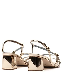 FRANCES VALENTINE Lexi Metallic Leather Strappy Dress Sandals