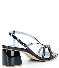 FRANCES VALENTINE Lexi Vegan Patent Leather Strappy Dress Sandals