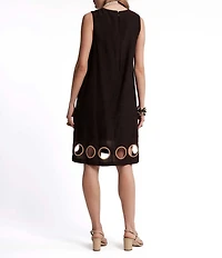 FRANCES VALENTINE Lilly Cut-Out Round Neck Sleeveless Dress