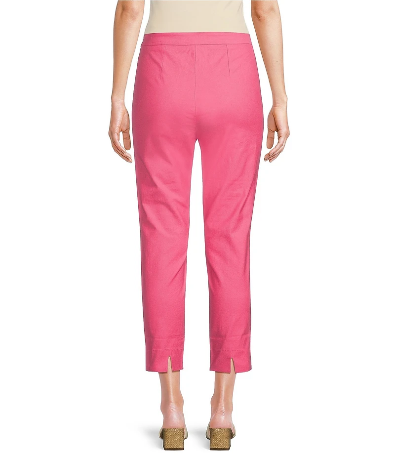 FRANCES VALENTINE Lucy Stretch Cotton High Rise Slim Leg Pants