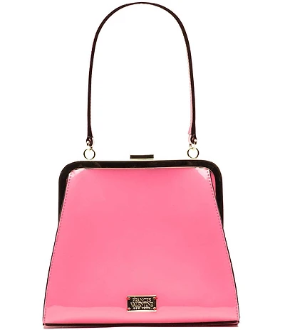 FRANCES VALENTINE Lulu Frame Patent Shoulder Bag