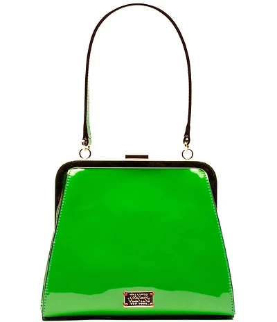 FRANCES VALENTINE Lulu Patent Frame Shoulder Bag