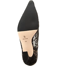 FRANCES VALENTINE Lydia Lace Jewel Ornamented Pumps
