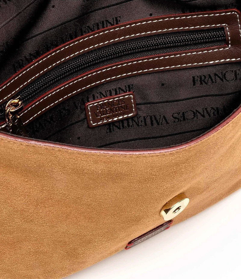 FRANCES VALENTINE Maggie Suede Crossbody Bag