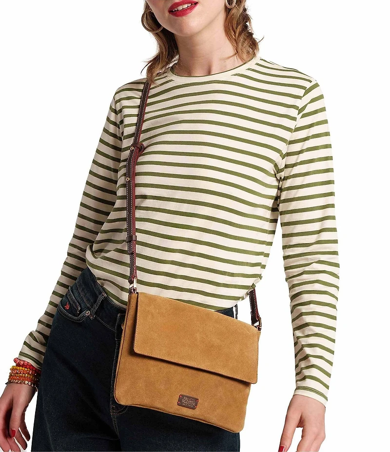 FRANCES VALENTINE Maggie Suede Crossbody Bag