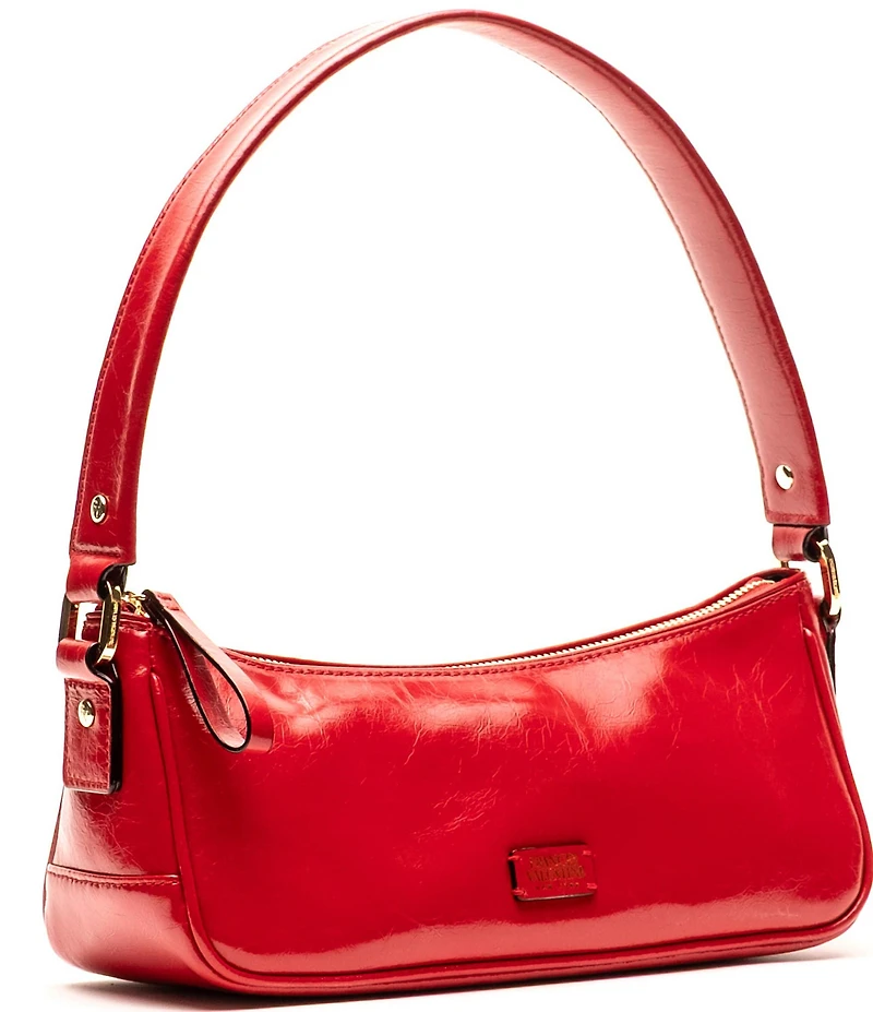 FRANCES VALENTINE Mia Crinkled Leather Shoulder Bag