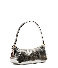 FRANCES VALENTINE Mia Metallic Snake Embossed Shoulder Bag