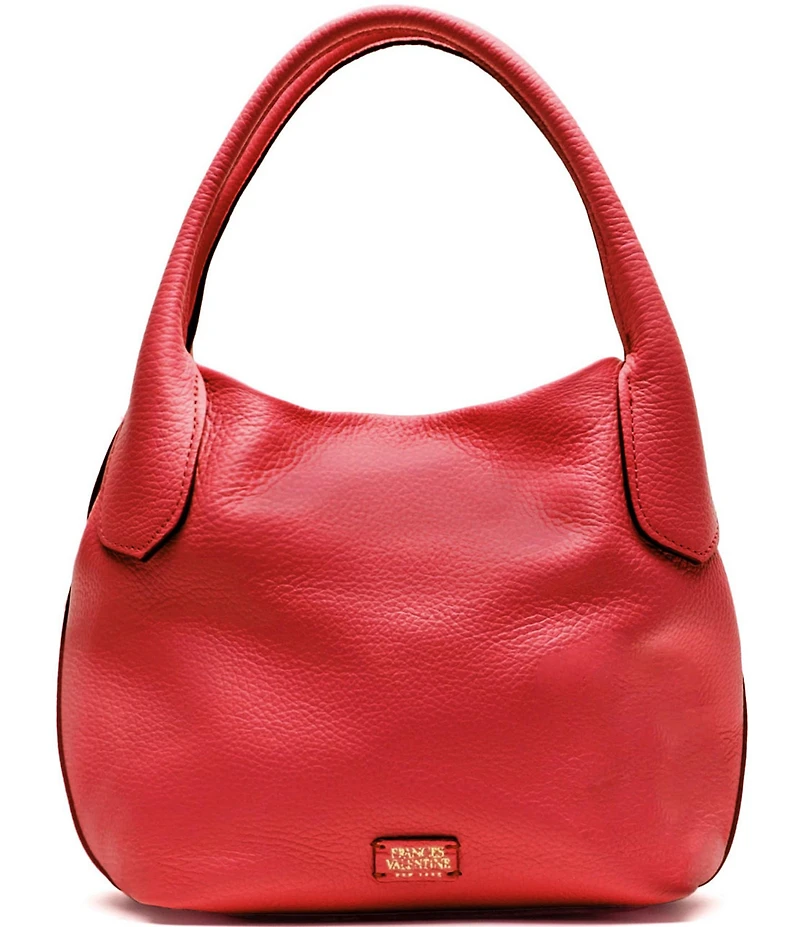 FRANCES VALENTINE Mini Sweet Pea Tumbled Leather Satchel Bag