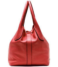 FRANCES VALENTINE Mini Sweet Pea Tumbled Leather Satchel Bag