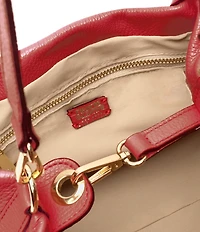 FRANCES VALENTINE Mini Sweet Pea Tumbled Leather Satchel Bag