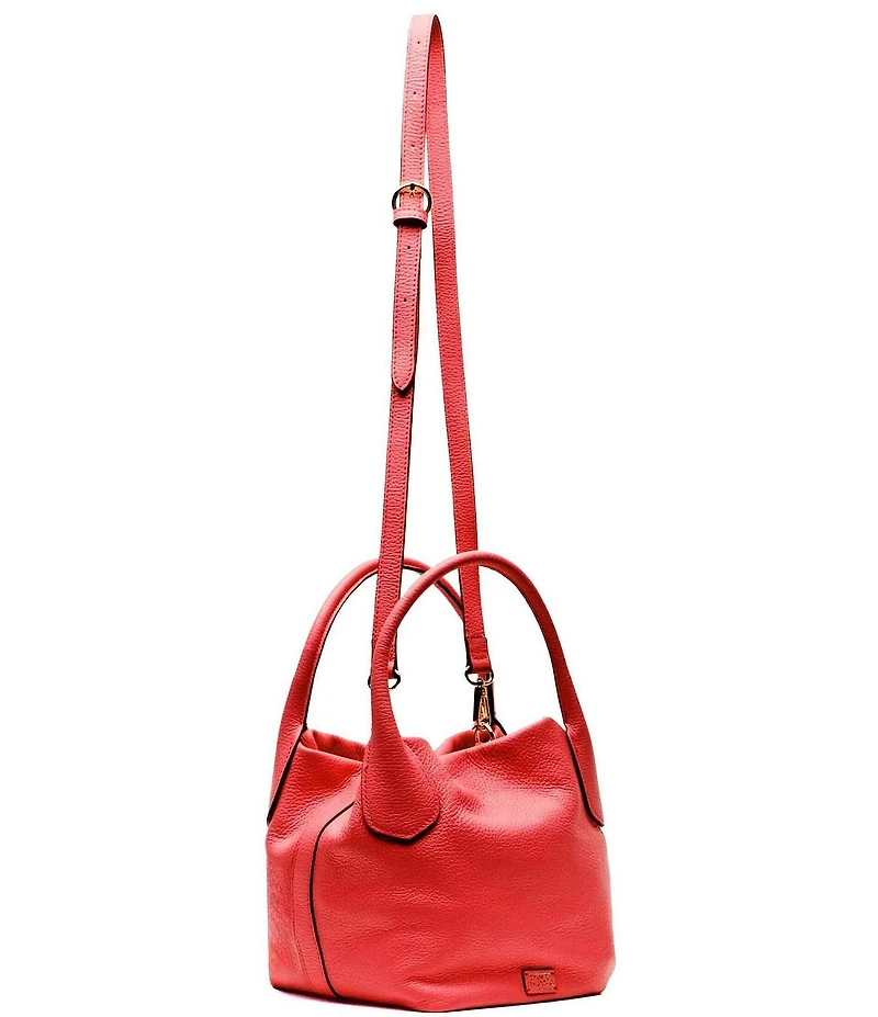 FRANCES VALENTINE Mini Sweet Pea Tumbled Leather Satchel Bag