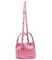 FRANCES VALENTINE Mini Sweet Pea Tumbled Leather Satchel Bag