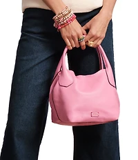 FRANCES VALENTINE Mini Sweet Pea Tumbled Leather Satchel Bag