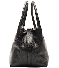 FRANCES VALENTINE Mini Sweet Pea Tumbled Leather Satchel Hobo Bag