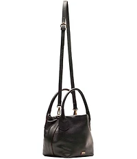 FRANCES VALENTINE Mini Sweet Pea Tumbled Leather Satchel Hobo Bag