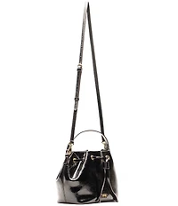 FRANCES VALENTINE Minnie Medium Crinkled Leather Bucket Bag