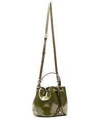 FRANCES VALENTINE Minnie Medium Crinkled Leather Bucket Bag