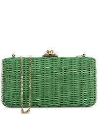 FRANCES VALENTINE Pepper Wicker Clutch Bag