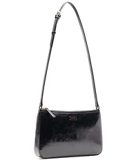 FRANCES VALENTINE Poppy Glazed Leather Crossbody Bag