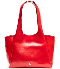 FRANCES VALENTINE Portia Crinkle Leather Satchel Bag