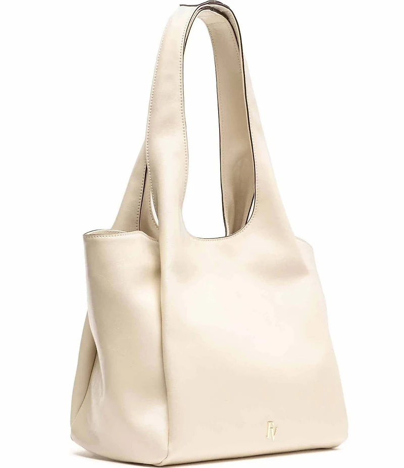 FRANCES VALENTINE Portia Crinkle Leather Satchel Bag